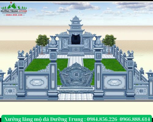 Bản vẽ 3D khu lăng mộ 09